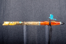 Dream Amboyna Burl Native American Flute, Minor, Low E-4, #Q7C